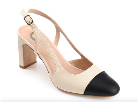 topshop chanel inspired shoes|Chanel slingback heel dupes.